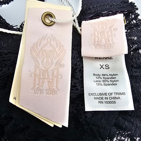 Free People We Are HAH Womans size XS Flip HAHround Bra Bralette Noir Black NEW - Picture 5 of 8